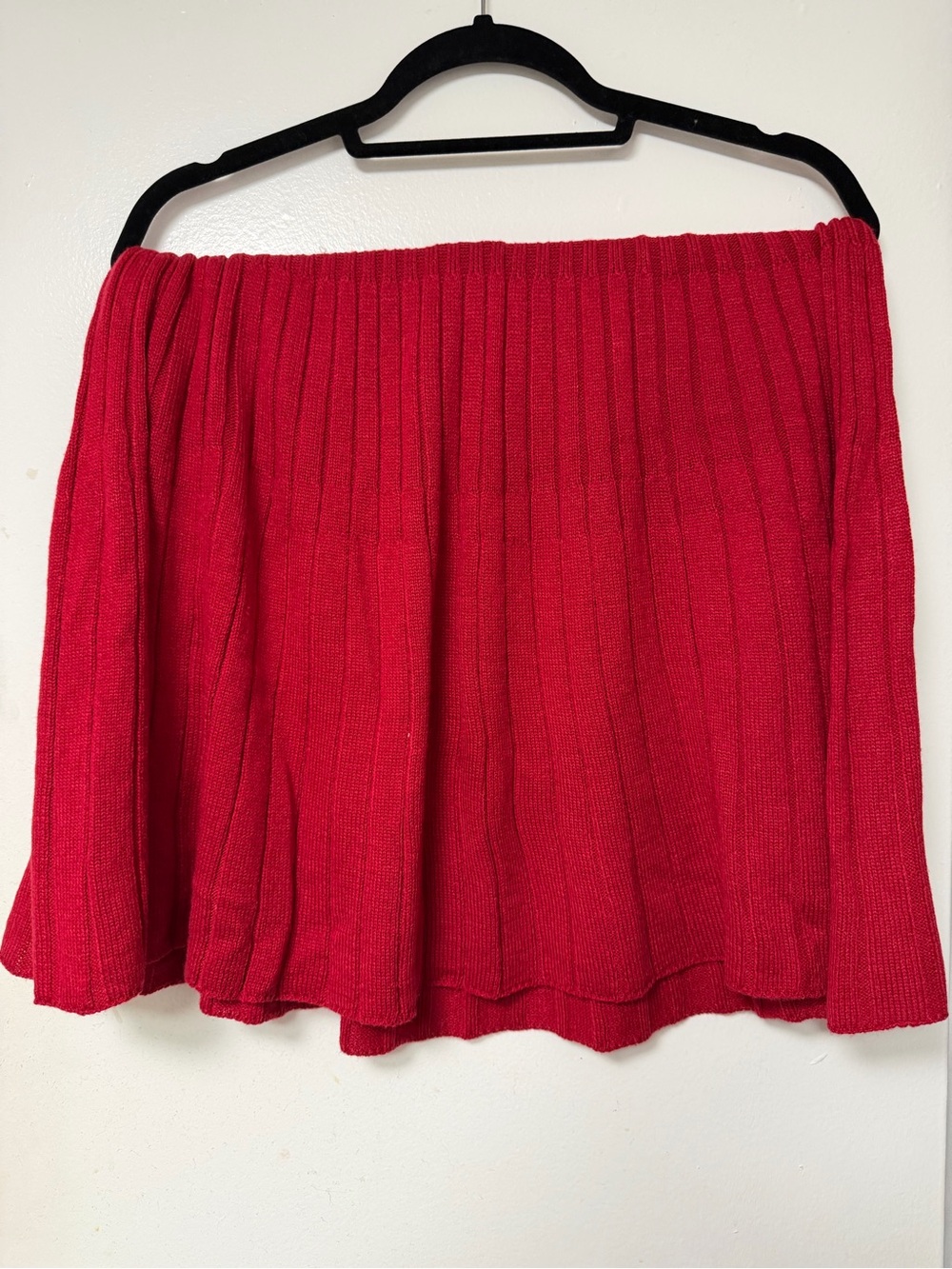 Torrid Ribbed Red Sweater Skirt and Turtleneck Set NWT - Women's 1X - Picture 9 of 12